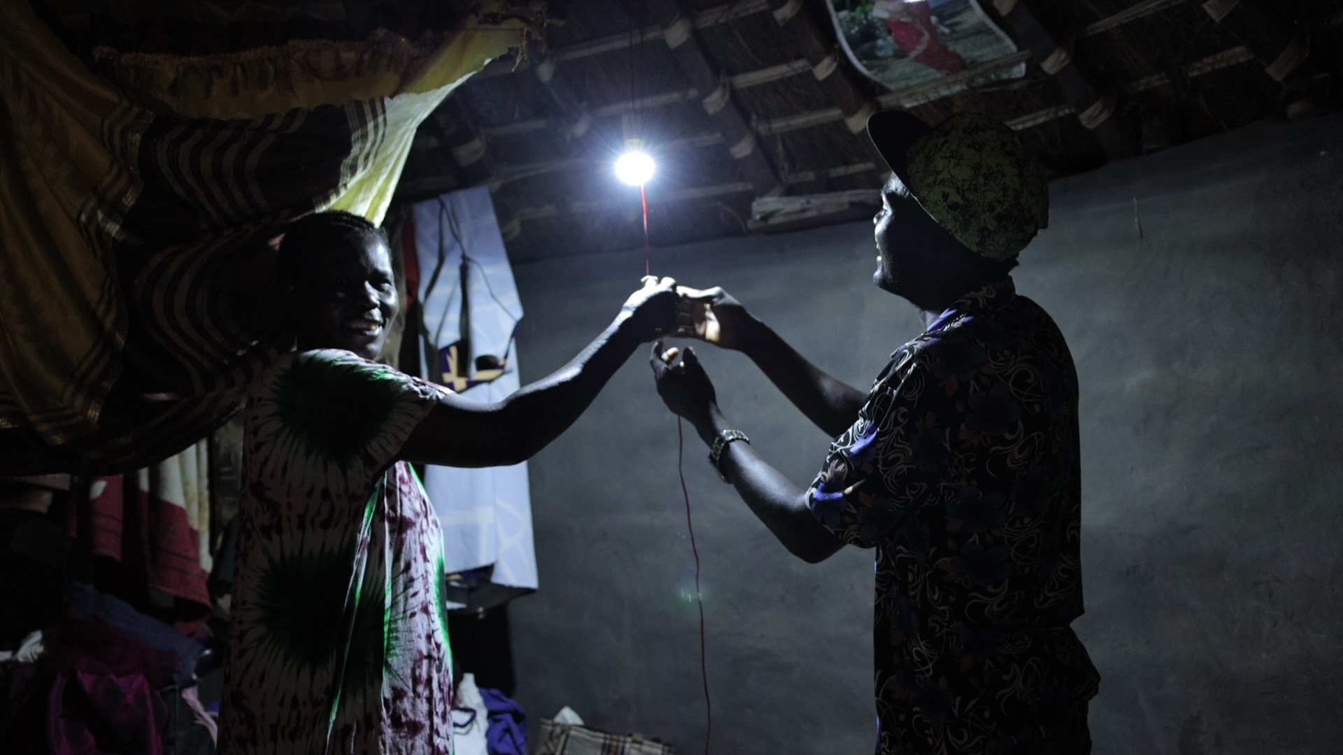 Kerosene flame lighting used for studying at night